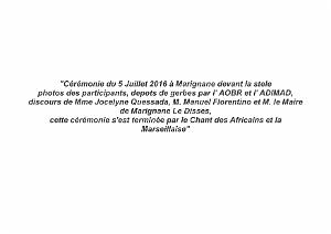 2016 07 05 MARIGNANE-HOMMAGE A NOS MORTS ET DISPARUS DU 5 JUILLET 1962 A ORAN